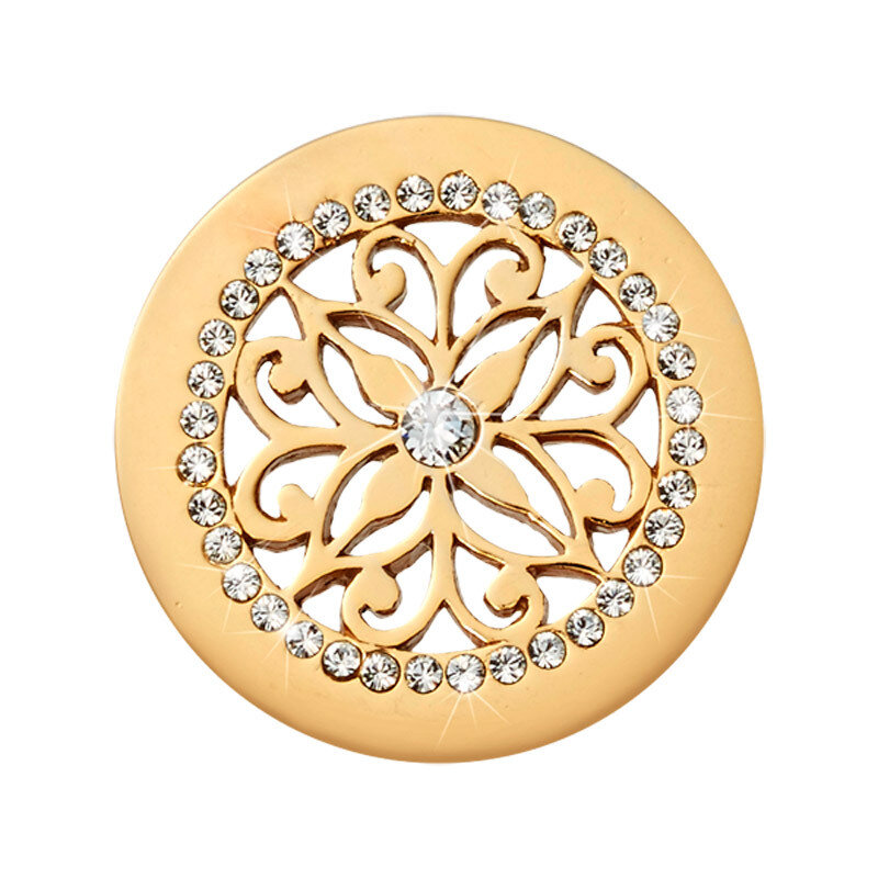 Nikki Lissoni Glamourous Ornament Gold-Plated 23mm Coin C1572GS, MPN: C1572GS, 8719075300169