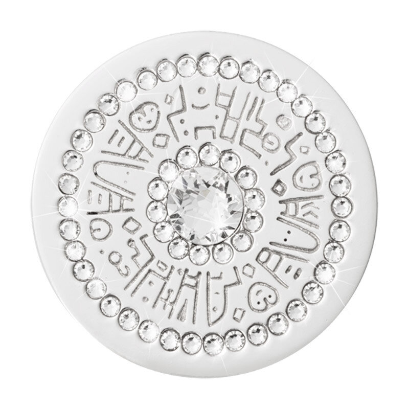 Nikki Lissoni Blue Aztec Silver-Plated 33mm Coin C1588SM, MPN: C1588SM, 8719075300367