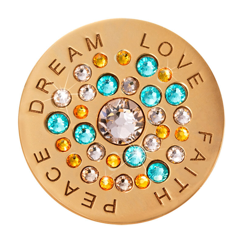 Nikki Lissoni Love. Faith. Peace. Dream. Gold-Plated 33mm Coin C1602GM, MPN: C1602GM, 8719075300541