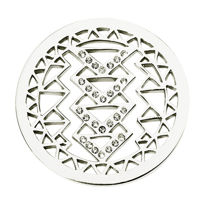 Nikki Lissoni Aztec Beauty Silver-Plated 33mm Coin C1612SM