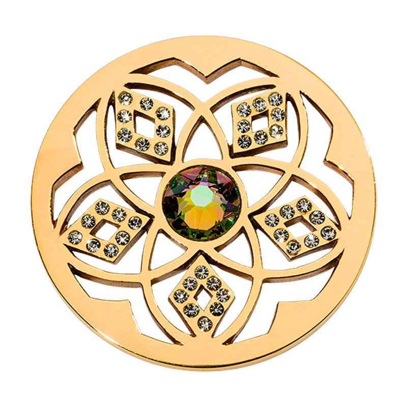Nikki Lissoni Charming Flower Gold-Plated 33mm Coin C1613GM