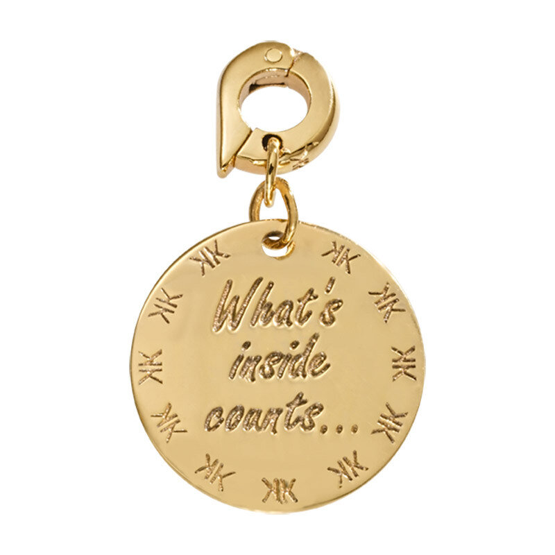 Nikki Lissoni Whats Inside Counts Charm Gold-Plated 20mm D1058GM