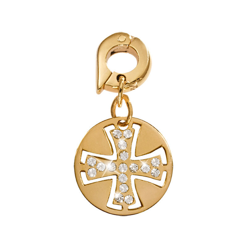Nikki Lissoni Celtic Cross Charm Gold-Plated 15mm D1101GS