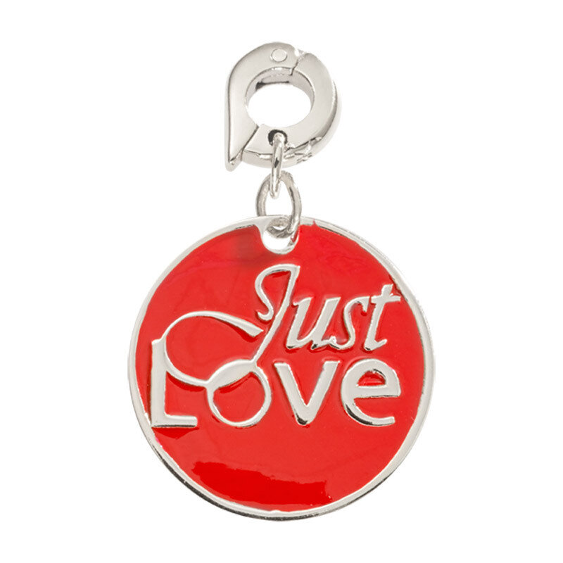 Nikki Lissoni Just Love Charm Silver-Plated 20mm D1112SM