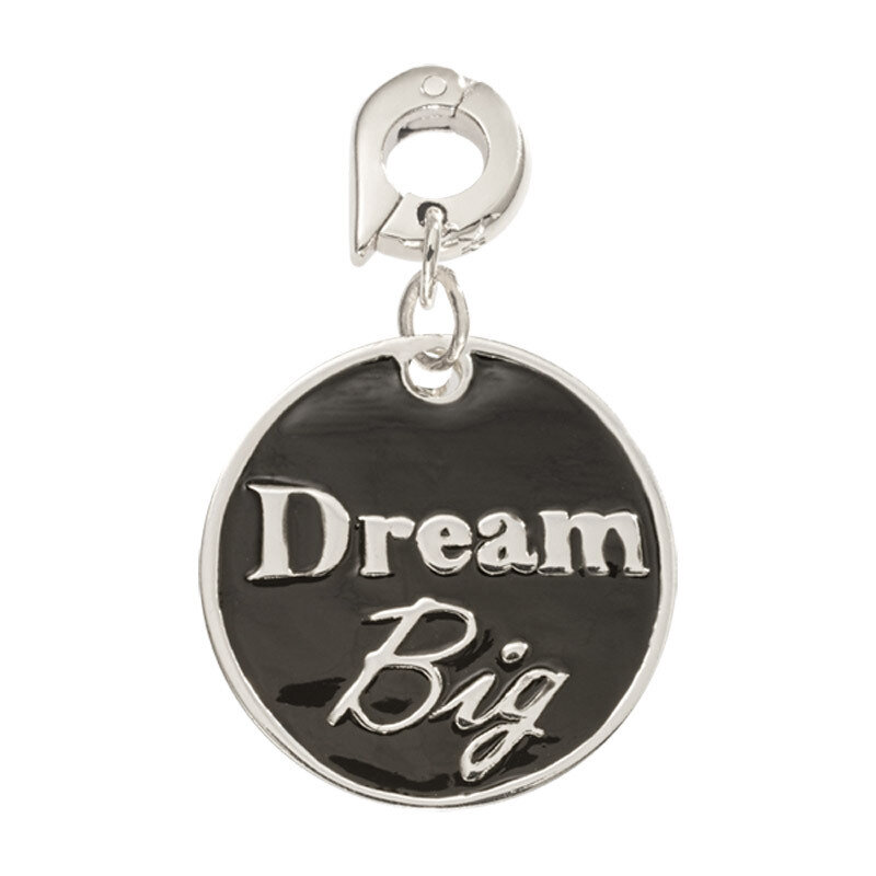 Nikki Lissoni Dream Big Charm Silver-Plated 20mm D1113SM