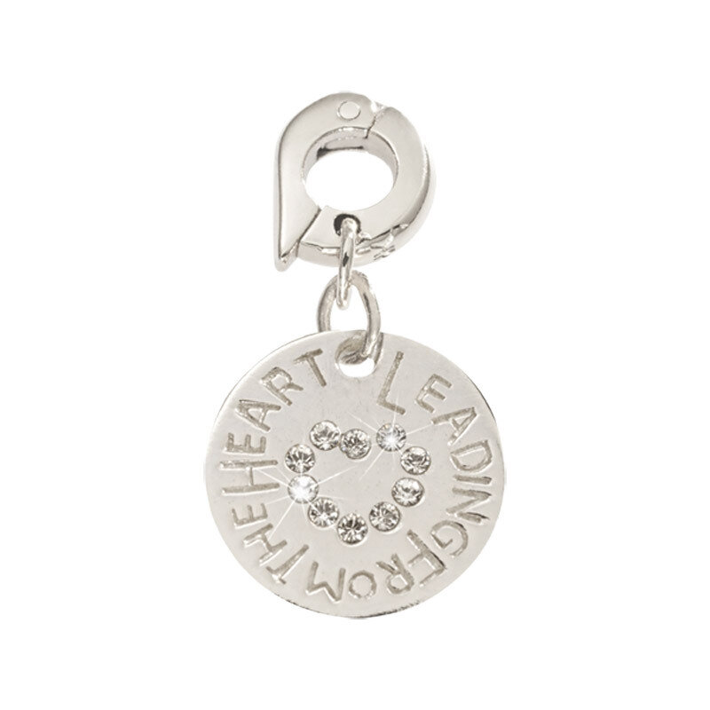 Nikki Lissoni Leading From The Heart Charm Silver-Plated 15mm D1114SS