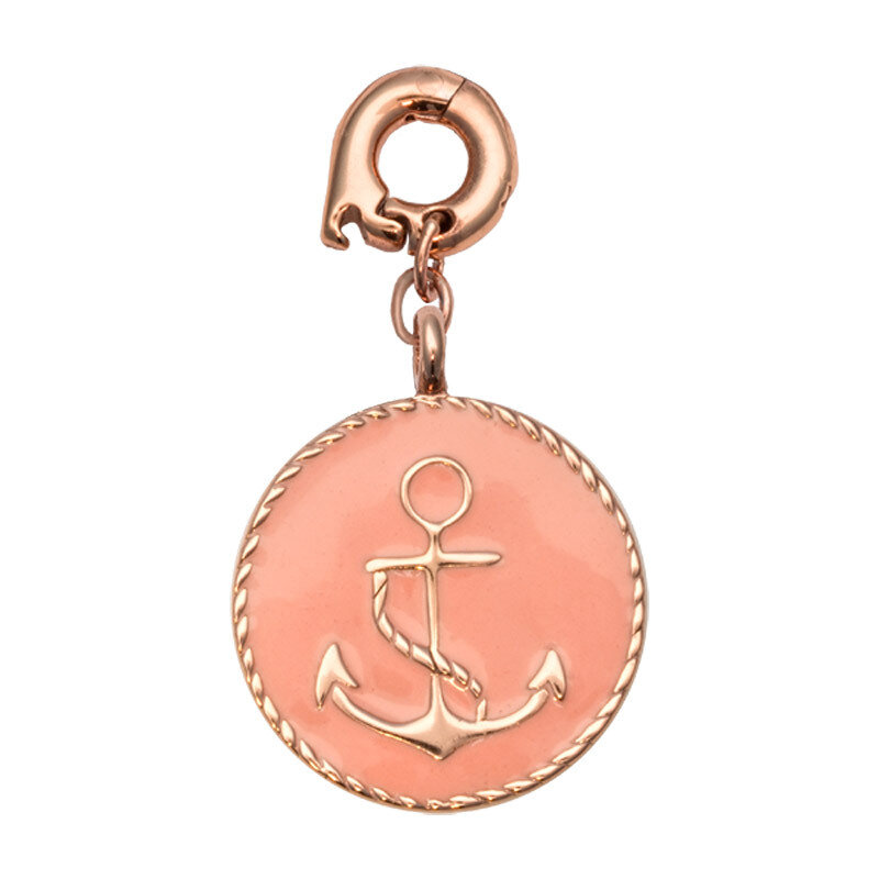 Nikki Lissoni Hope For Something Pink Charm Rose Gold-Plated 20mm D1115RGM