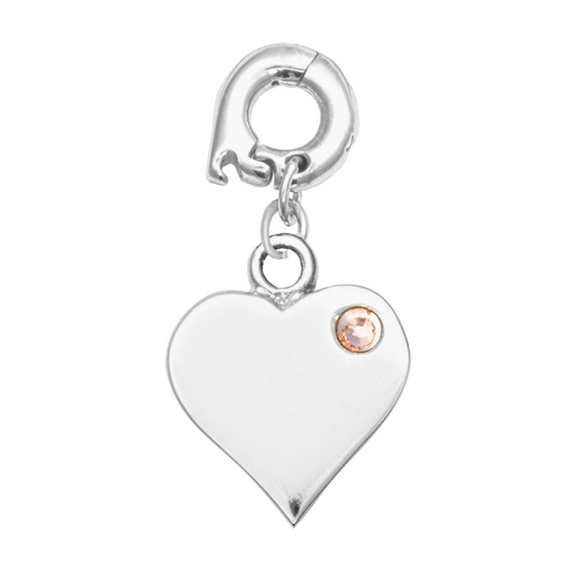 Nikki Lissoni Love It Is Charm Silver-Plated 15mm D1127SS