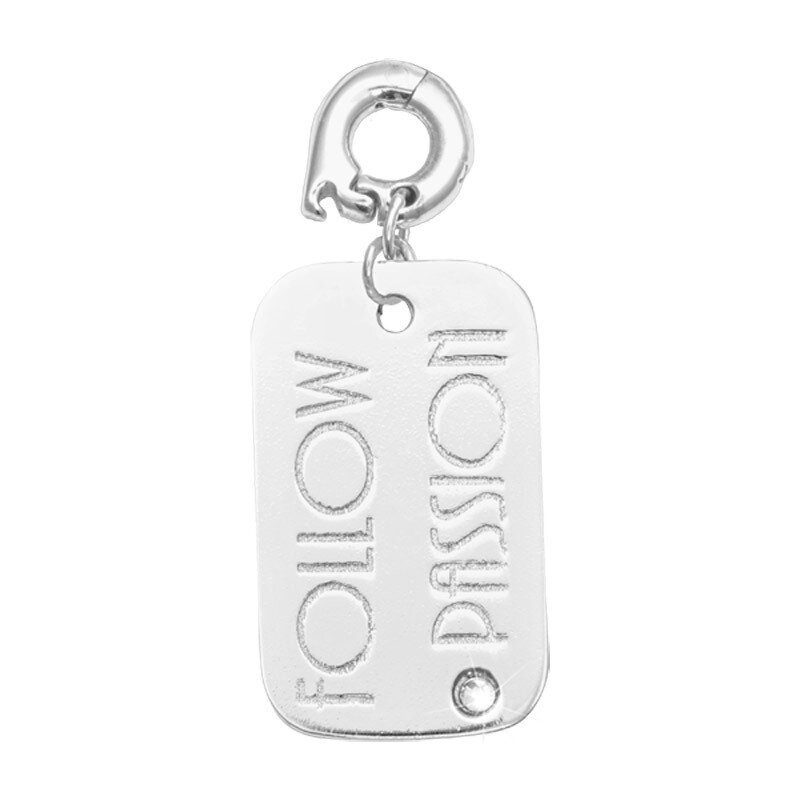 Nikki Lissoni Follow Passion Charm Silver-Plated 25mm D1132SL