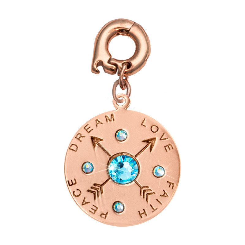 Nikki Lissoni Show Me The Way Charm Rose Gold-Plated 20mm D1196RGM