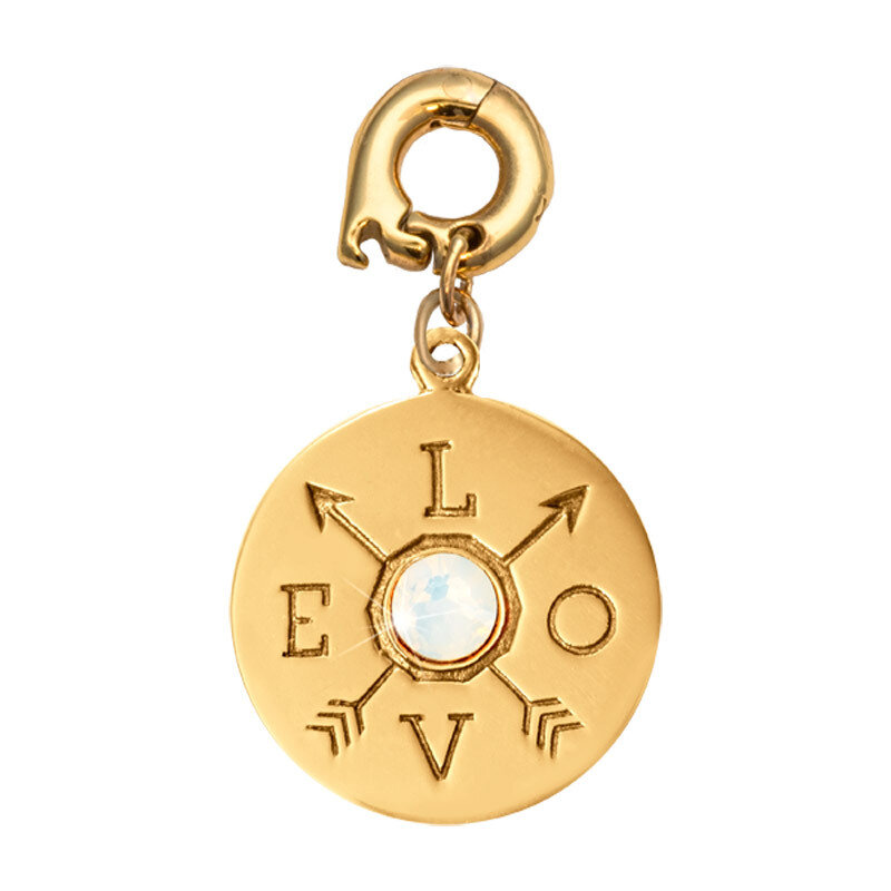 Nikki Lissoni Show Me Your Love Charm Gold-Plated 20mm D1197GM