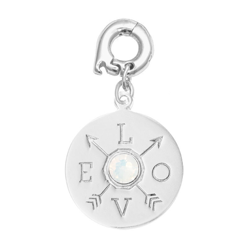 Nikki Lissoni Show Me Your Love Charm Silver-Plated 20mm D1197SM