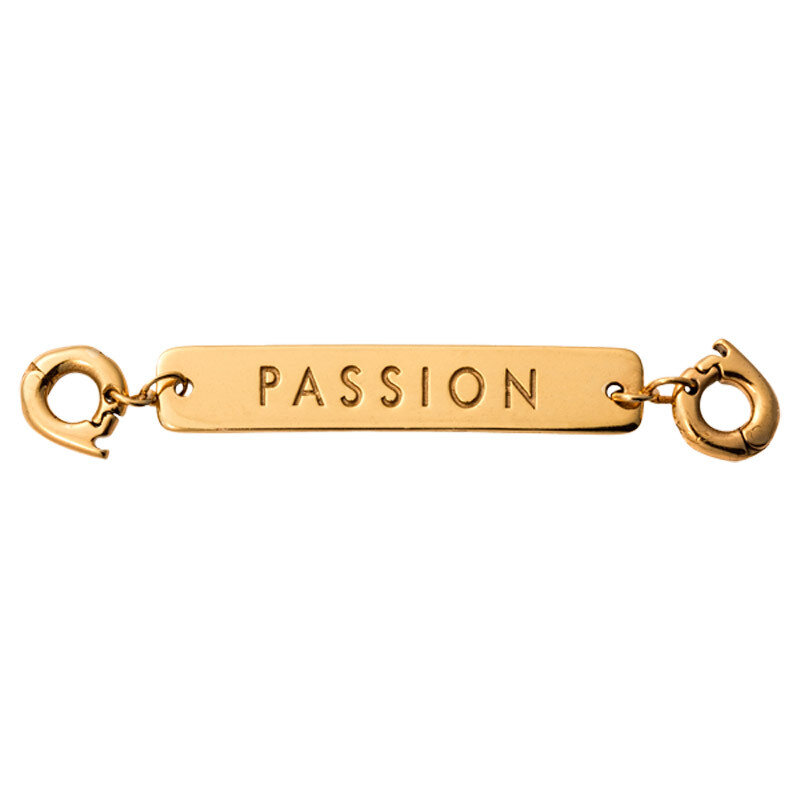 Nikki Lissoni Passion Tag Gold-Plated 40X7mm Two lock Plate D1213GL