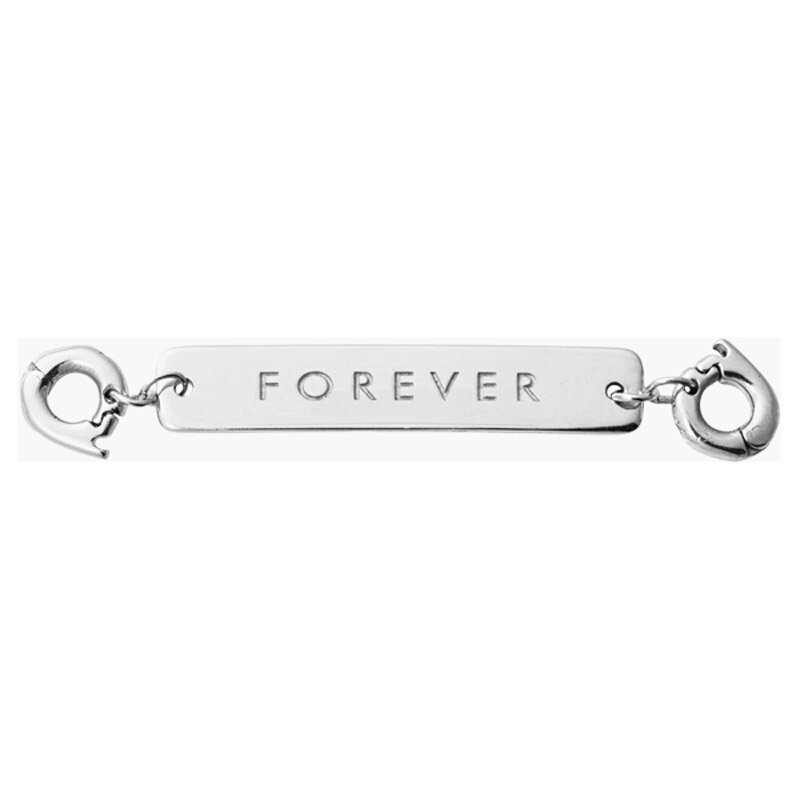 Nikki Lissoni Forever Tag Silver-Plated 40X7mm Two lock Plate D1214SL