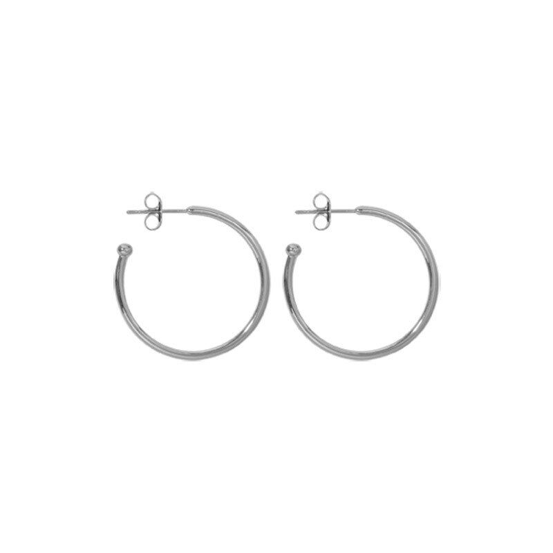 Nikki Lissoni Silver-Plated Earrings 20mm EA1001S