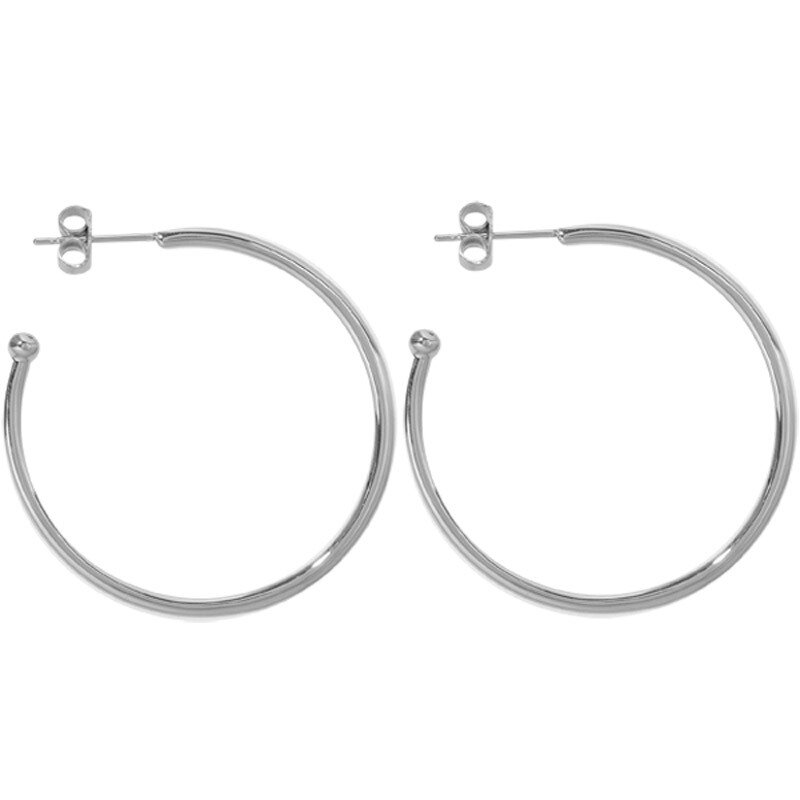 Nikki Lissoni Silver-Plated Earrings 35mm EA1003S