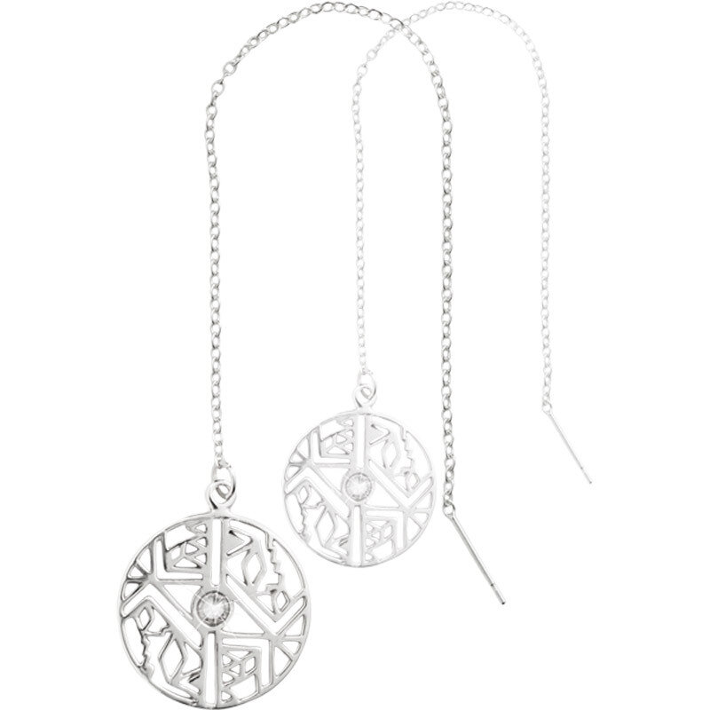 Nikki Lissoni Wild Free Threader Earrings with Tag Silver-Plated 20mm EA2012SM, MPN: EA2012SM, 8719…