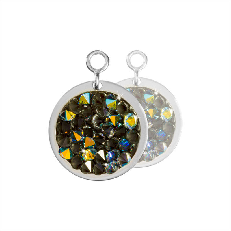 Nikki Lissoni Green Rock Crystal 2 Pieces Silver-Plated 14mm Earrings EAC2030S, MPN: EAC2030S, 8718…