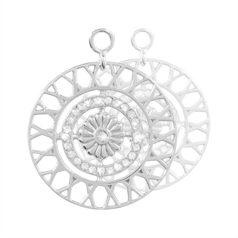 Nikki Lissoni Inner Power 2 Pieces Silver-Plated 24mm Earrings EAC2035S, MPN: EAC2035S, 87188192314…