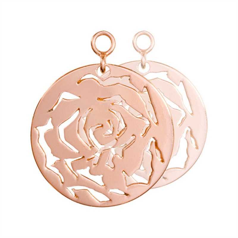Nikki Lissoni Rose 2 Pieces Rose Gold-Plated 24mm Earrings EAC2044RG, MPN: EAC2044RG, 8718819231523