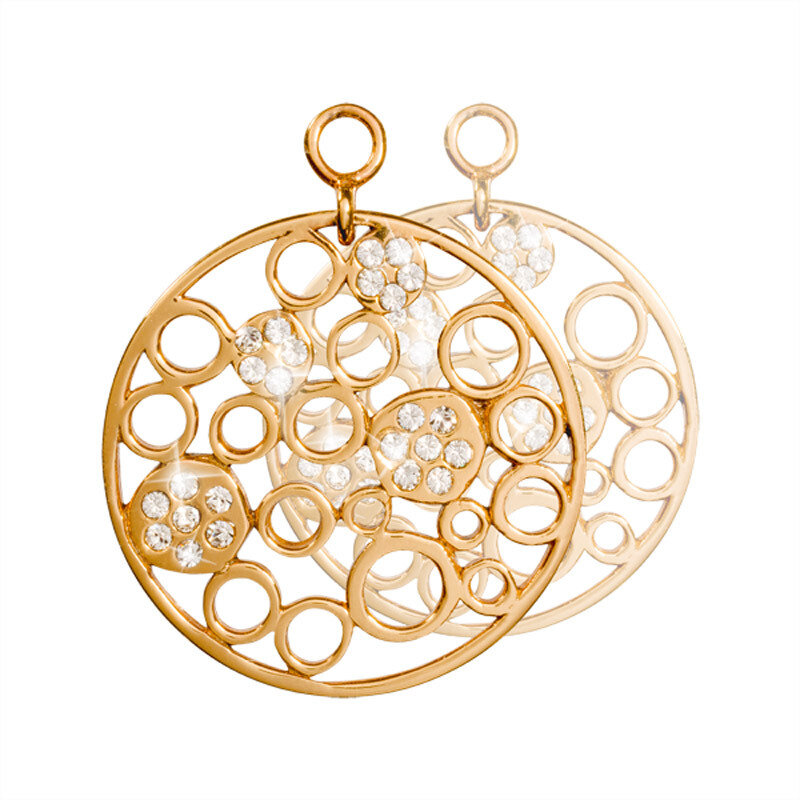Nikki Lissoni Snowballs In Winter 2 Pieces Gold-Plated 24mm Earrings EAC2045G, MPN: EAC2045G, 87188…