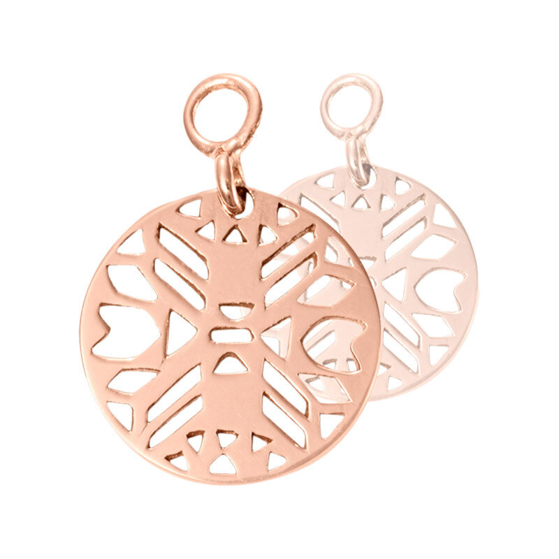 Nikki Lissoni Wild Spirit Earring Coins Rose Gold-Plated 15mm EAC2057RGS