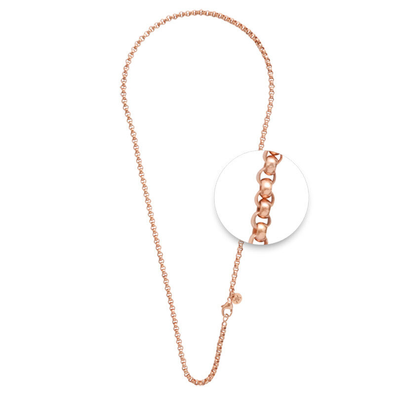 Nikki Lissoni Rose Gold-Plated 3mm X 42cm 16in Chain N03RG42, MPN: N03RG42, 8718627463291