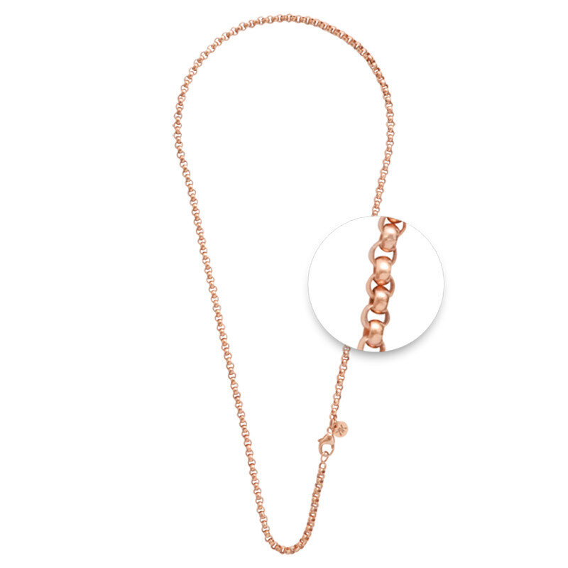 Nikki Lissoni Rose Gold-Plated 3mm X 45cm 18in Chain N03RG45