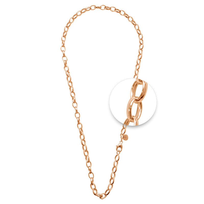 Nikki Lissoni Rose Gold-Plated 5X7mm X 45cm 18in For Charms Not Compatible with Pendants N1016RG45