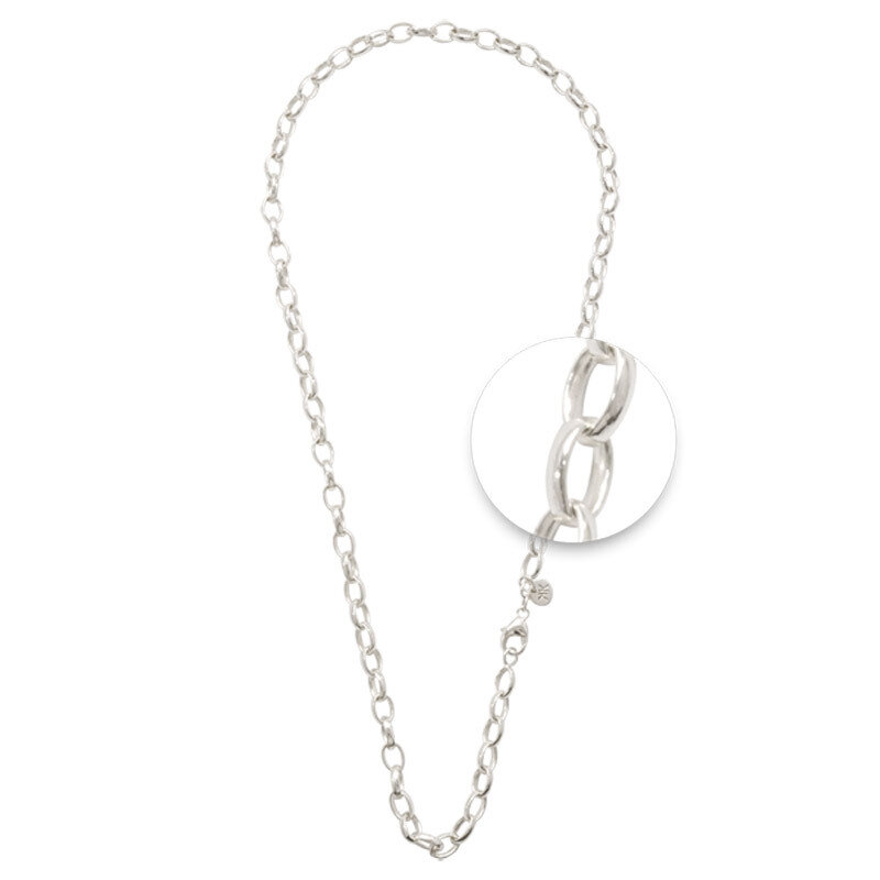 Nikki Lissoni Silver-Plated 5X7mm X 45cm 18in For Charms Not Compatible with Pendants N1016S45, MPN…