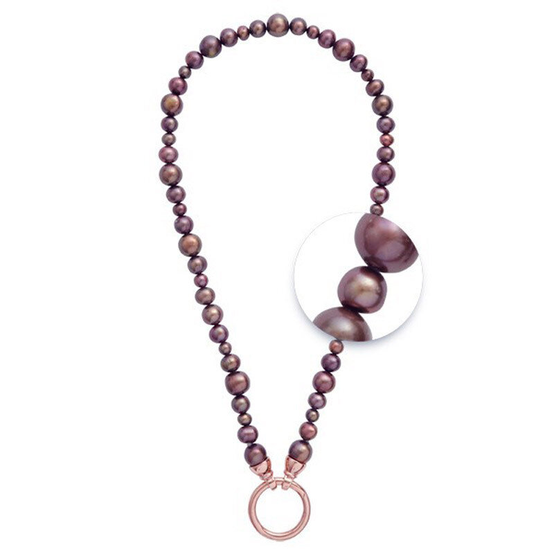 Nikki Lissoni Necklace with Pearls with A Rose Gold-Plated Oclosure 40cm NU03RG40