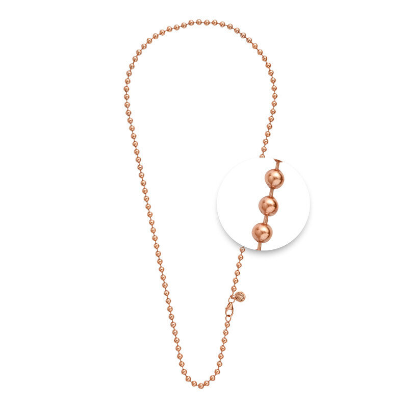 Nikki Lissoni Rose Gold-Plated 3mm X 42cm 16in Chain NY03RG42