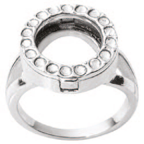 Nikki Lissoni Interchangeable Ring with Swarovski Stones Silver-Plated Size 10 R1004S10, MPN: R1004…