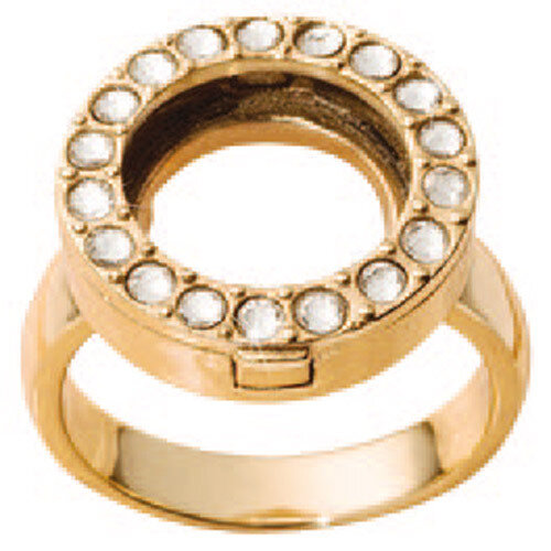 Nikki Lissoni Interchangeable Ring with Swarovski Stones Gold-Plated Size 7 R1005G7, MPN: R1005G7, …