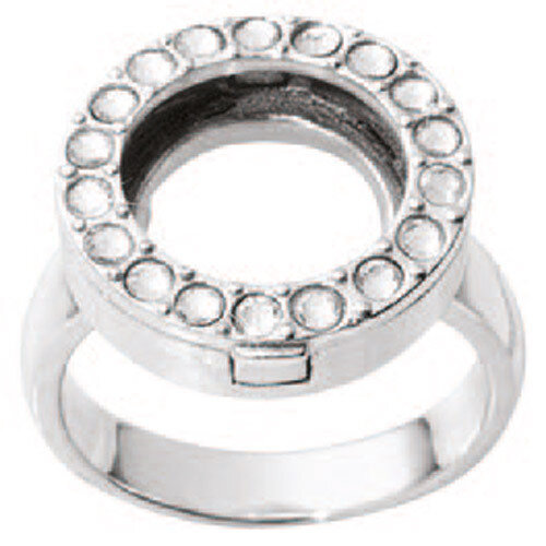 Nikki Lissoni Interchangeable Ring with Swarovski Stones Silver-Plated Size 7 R1005S7, MPN: R1005S7…