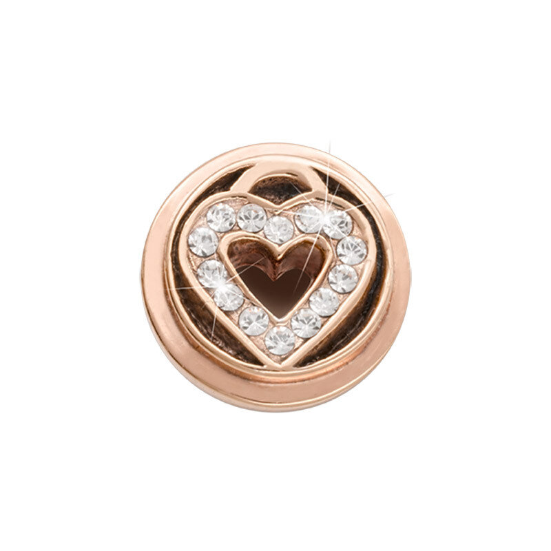 Nikki Lissoni Rose Gold-Plated Love Keeper Coin That Fits S Rings RC2008RG