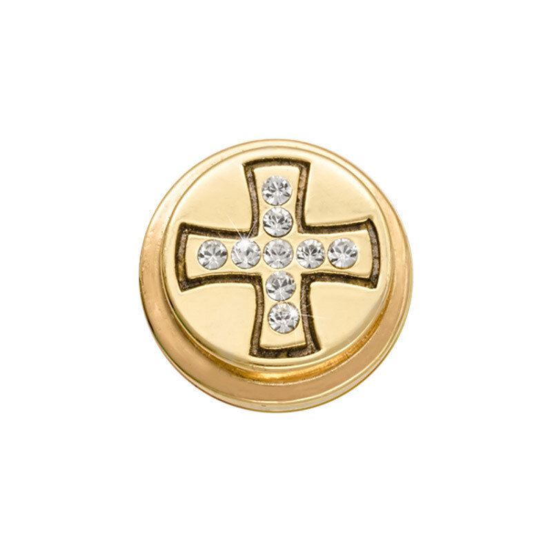 Nikki Lissoni Gold-Plated Celtic Cross Coin That Fits S Rings RC2010G