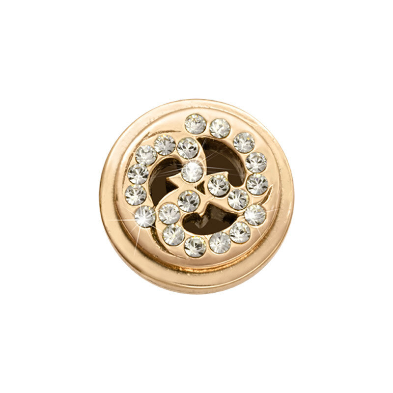 Nikki Lissoni Gold-Plated Sparkling Curls Coin That Fits S Rings RC2017G