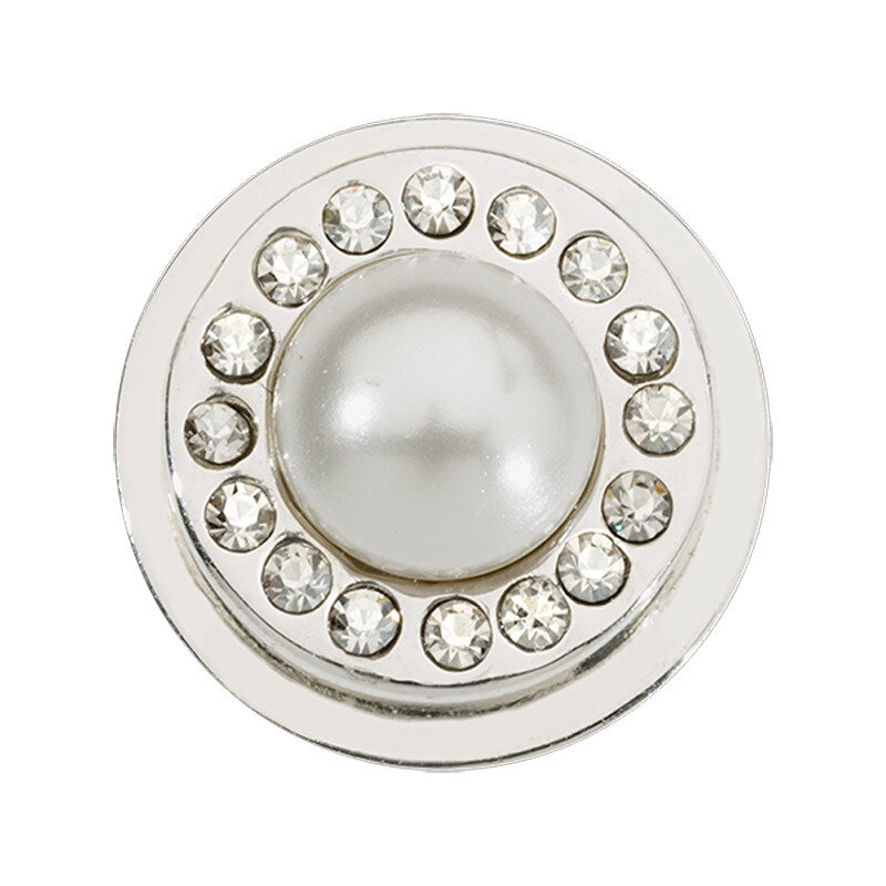 Nikki Lissoni Silver-Plated White Pearl Coin That Fits S Rings RC2040S