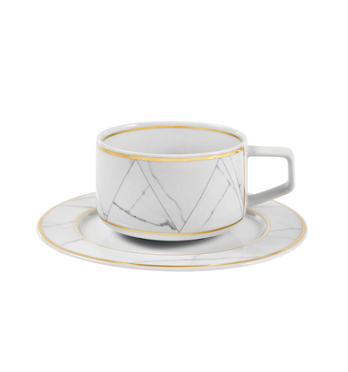 Vista Alegre Carrara Tea Cup and Saucer