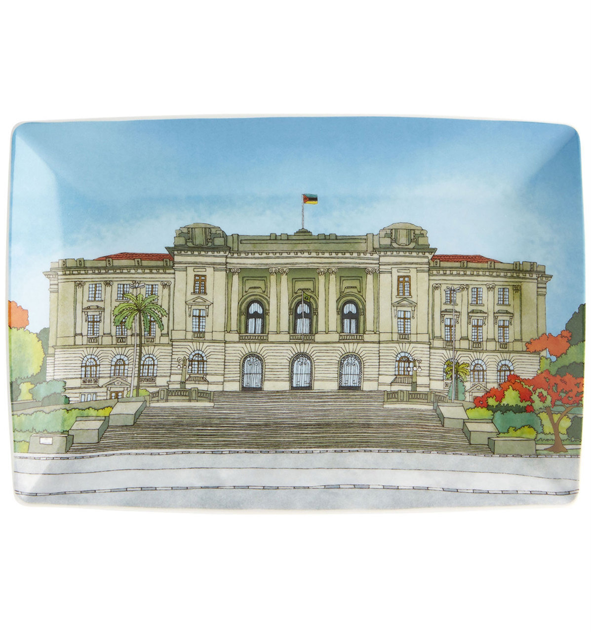 Vista Alegre Alma Maputo Rectangular Plate City Hall, MPN: 21121700,