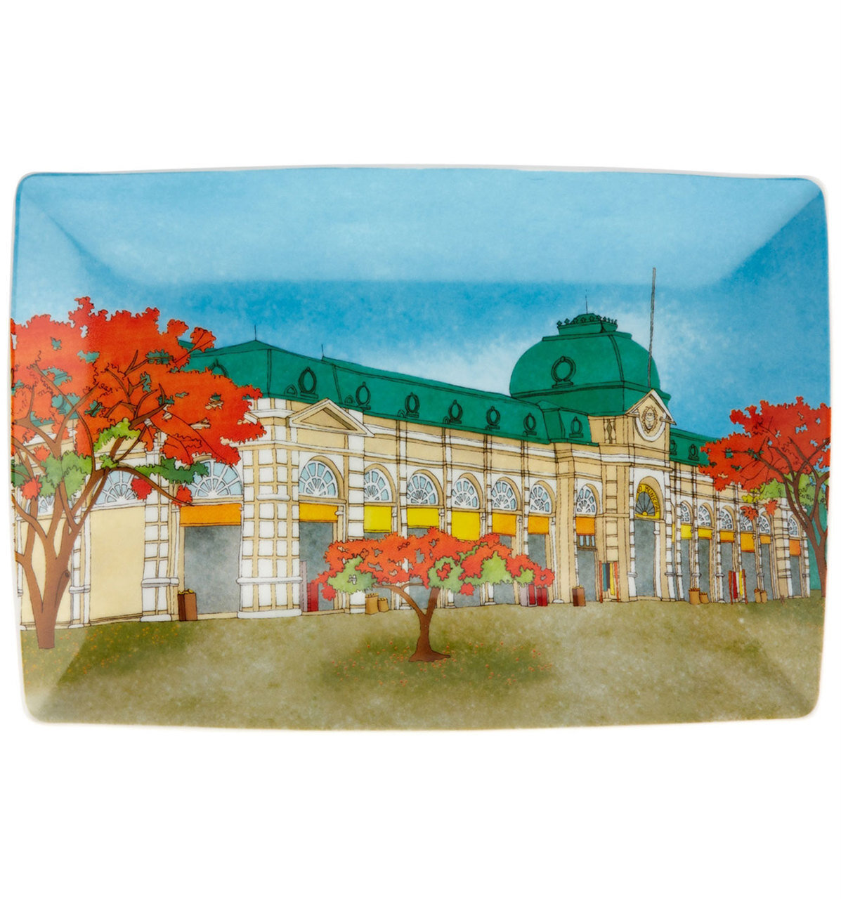 Vista Alegre Alma Maputo Rectangular Plate Market, MPN: 21121410,