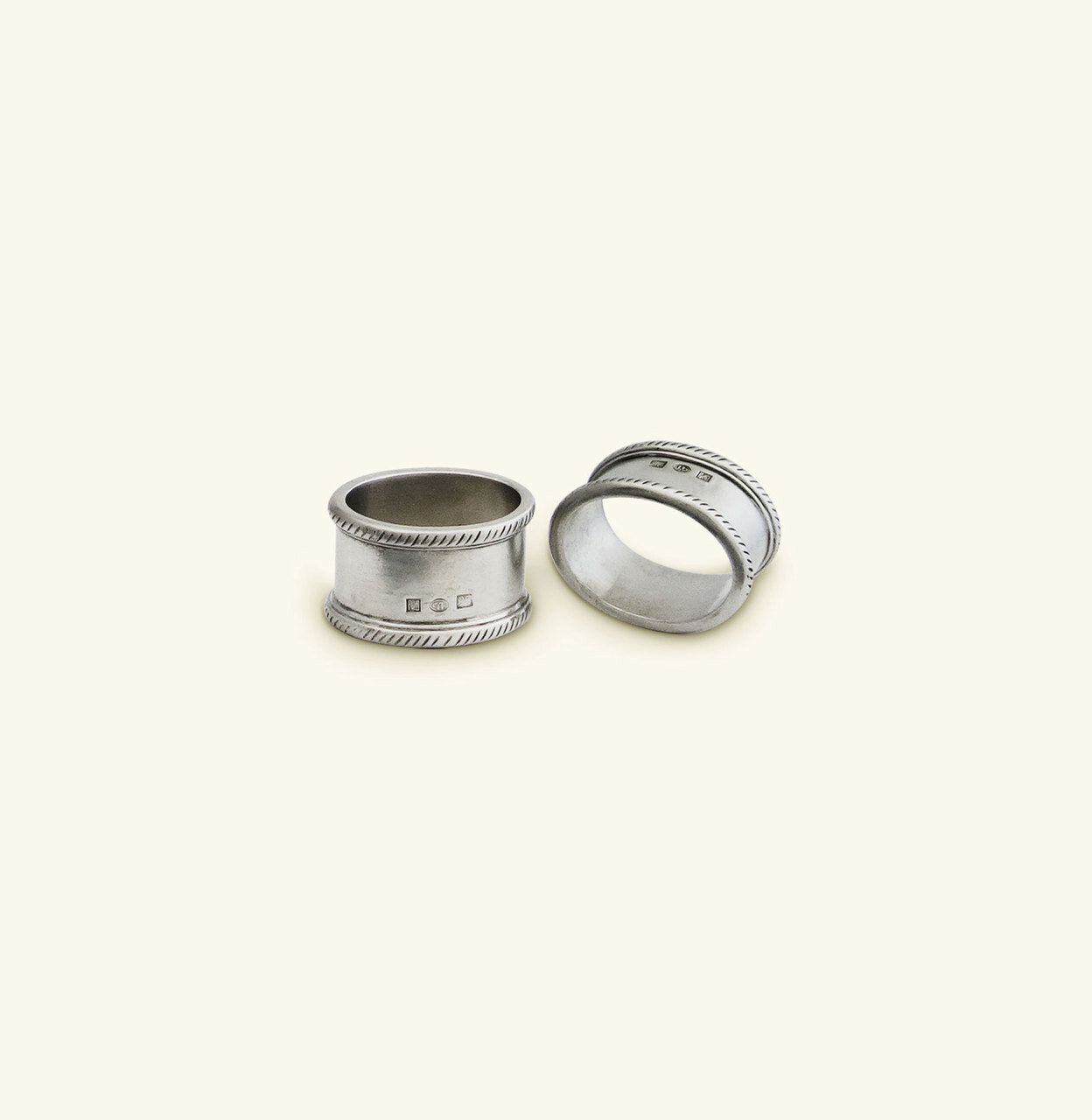 Match Pewter Luisa Oval Napkin Ring Pair A873.0