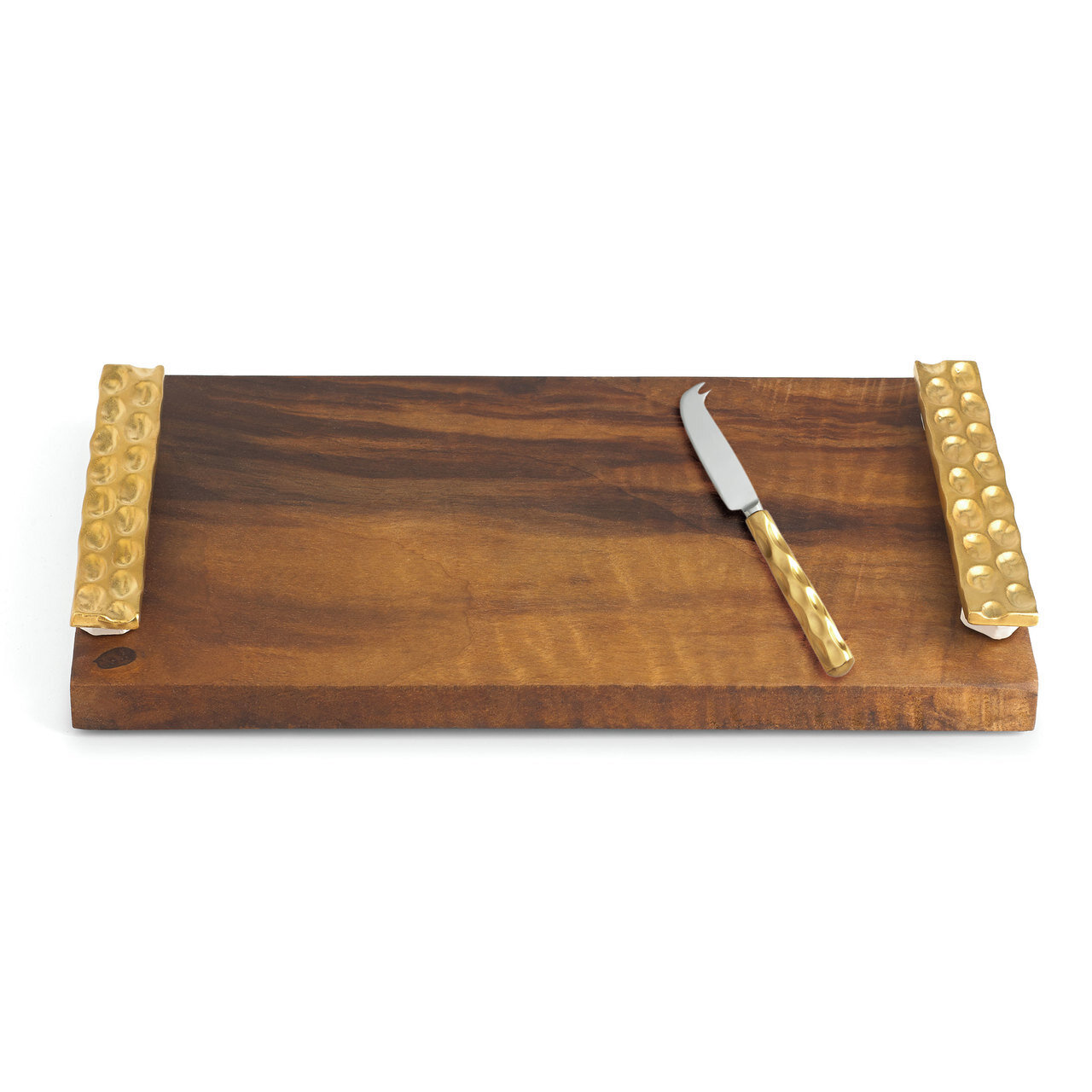 Michael Wainwright Truro Gold Wood Cheese Tray With Knife, MPN: 858211, 878686018240ÿ