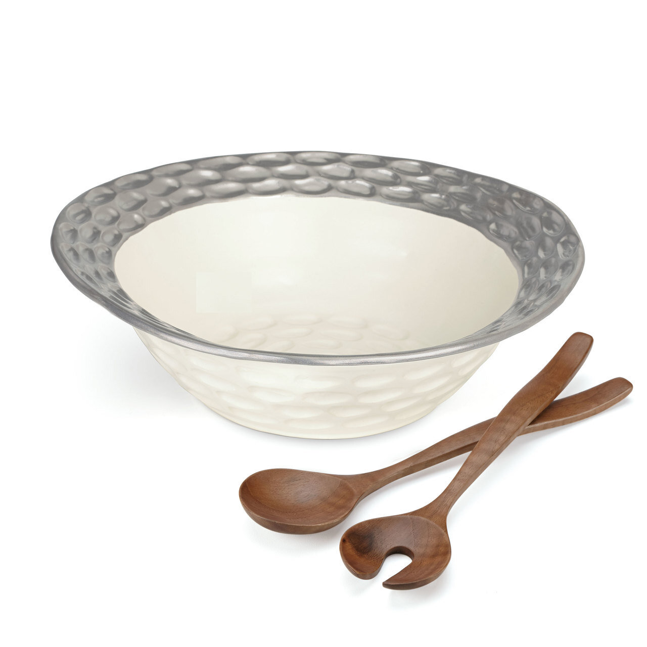 Michael Wainwright Truro Platinum Salad Bowl With Servers, MPN: 858309, 878686018707ÿ