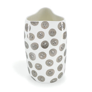 Michael Wainwright Tempio Luna Platinum Pinched Vase Dots
