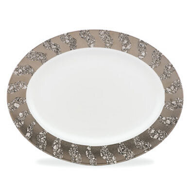 Michael Wainwright Tempio Luna Platinum 13.5 Inch Oval Platter, MPN: 844876, 878686013443