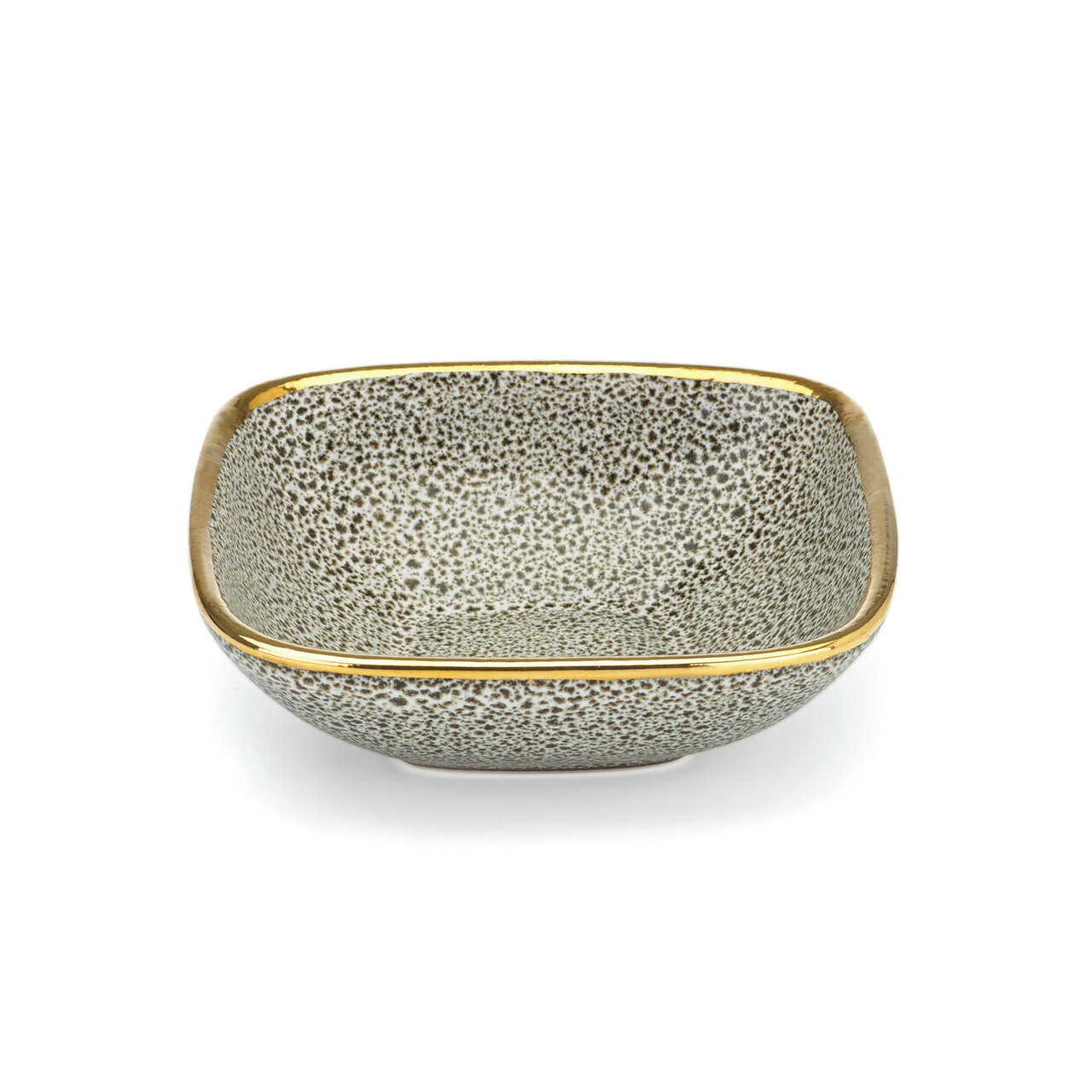 Michael Wainwright Panthera Square Nut Dish White Gold Edge, MPN: 853613, 878686017724ÿ
