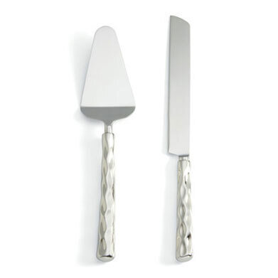 Michael Wainwright Truro Platinum Cake Knife &amp; Server Set, MPN: 46TR27, 878686006834