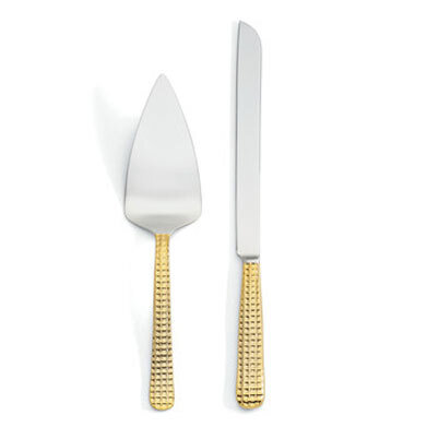 Michael Wainwright Manhattan Gold Cake Knife Server Set, MPN: 843587, 878686012828